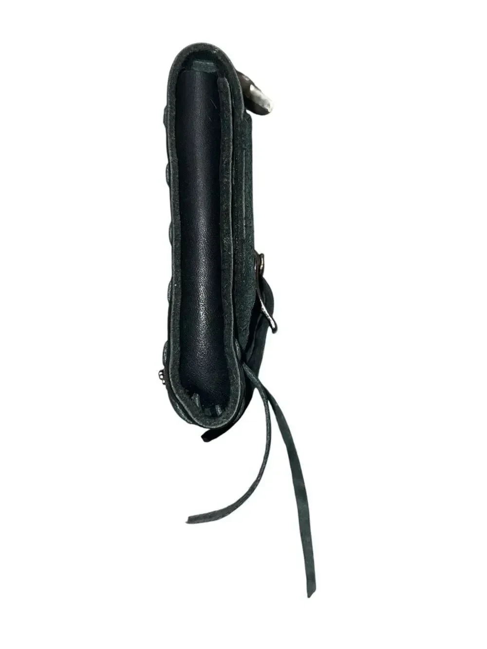Harley-Davidson Black Leather Belt Clip Pouch Key Holder Biker Accessory